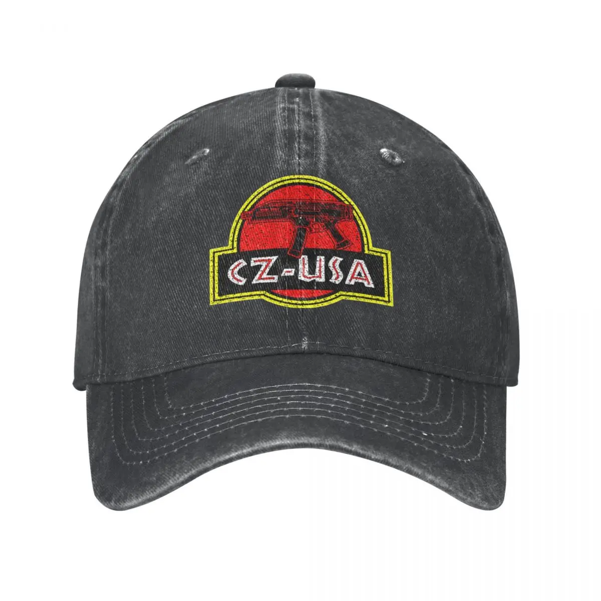 

CZ USA Pistol Logo Baseball Caps Vintage Distressed Denim Washed Guns Snapback Cap Unisex Outdoor Running Golf Caps Hat