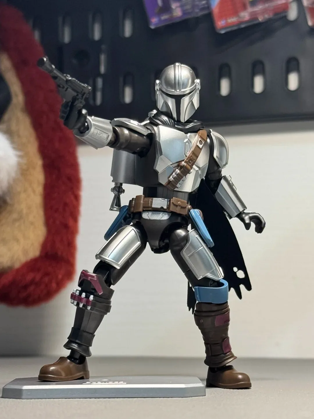 Фото Коллекционная фигурка Blokees Star Wars: Мандалорец и Грогу, серия Champion Class Lite 01, модель для сборки, настольная игрушка, подарок №4