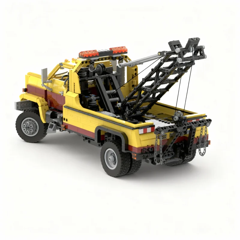 Фото 2385 деталей MOC Technical S GMC TopKick Wrecker RC Модель-конструктор, архитектурная игрушка, развивающий конструктор, рождественский подарок для детей №3