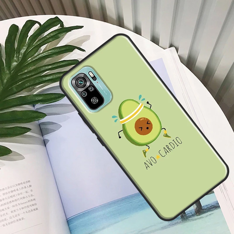 Lovely Avocado For Xiaomi Redmi 10 9A 9T 9C Case Note 11 Pro 9 9S 10S Phone Cover | Мобильные телефоны и аксессуары