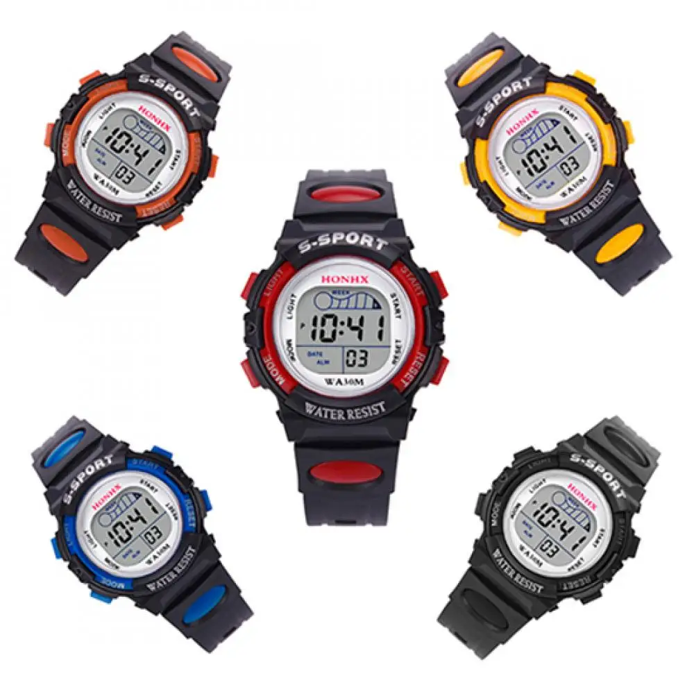 

Women Women's Square Digital Display Wristwatch Casual Waterproof Sports Wrist Watch Waterproof Wrist women Watch Silicone drops