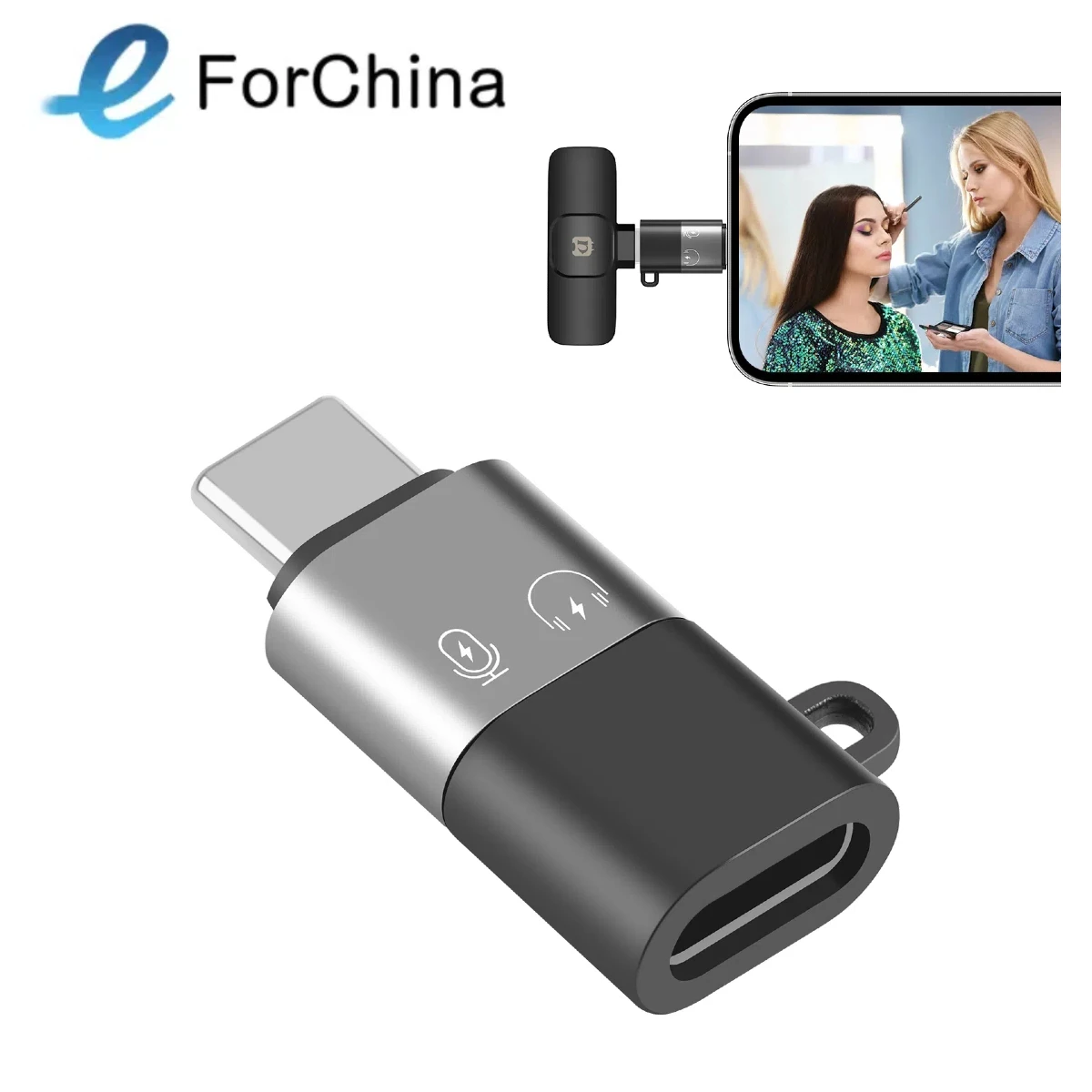 Адаптер PULUZ OTG с 8 контактами на телефон/Type-C