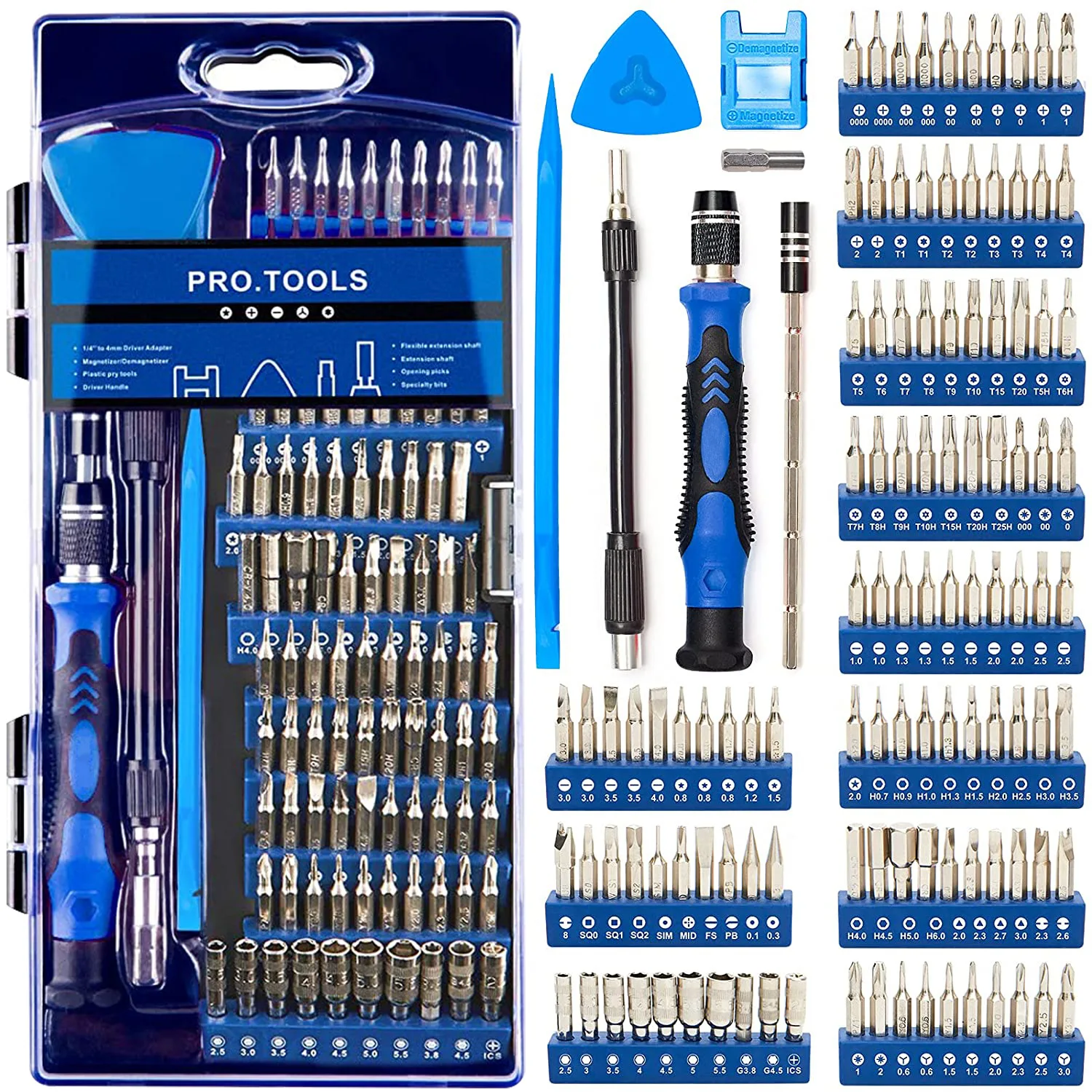 

Pro.Tools 124-in-1 multi-purpose manual screwdriver set iphone computer home manual screwdriver set