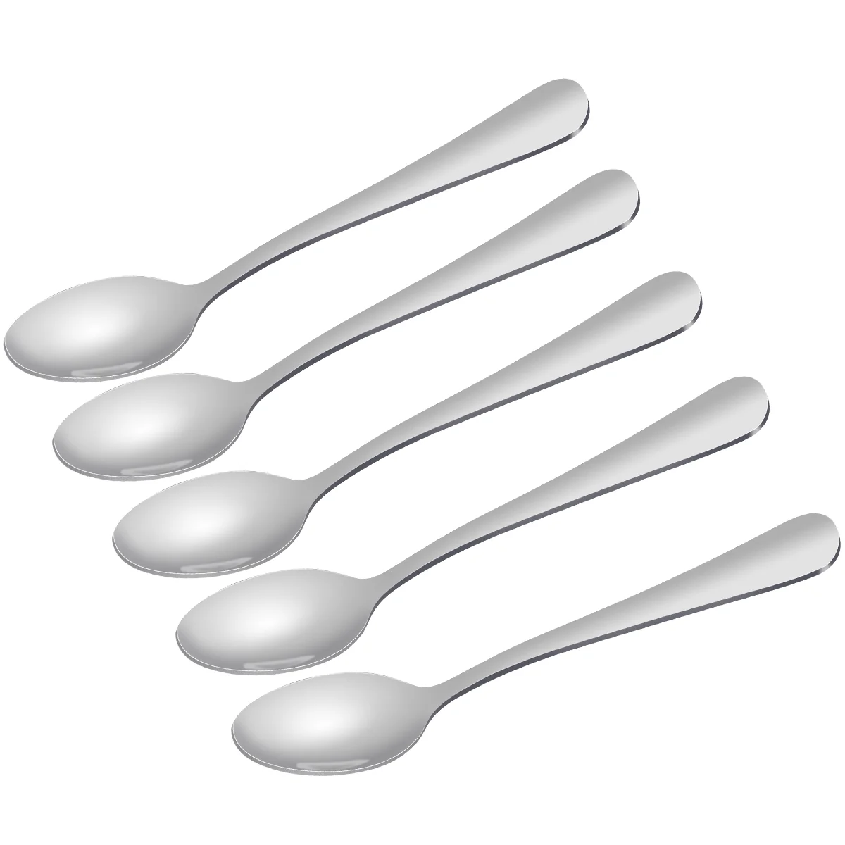 

12 Pcs Stainless Steel Coffee Stirring Spoon Premium Mini Ice Cream Spoon Dessert Serving Spoon Kitchen Cutlery Set (105)