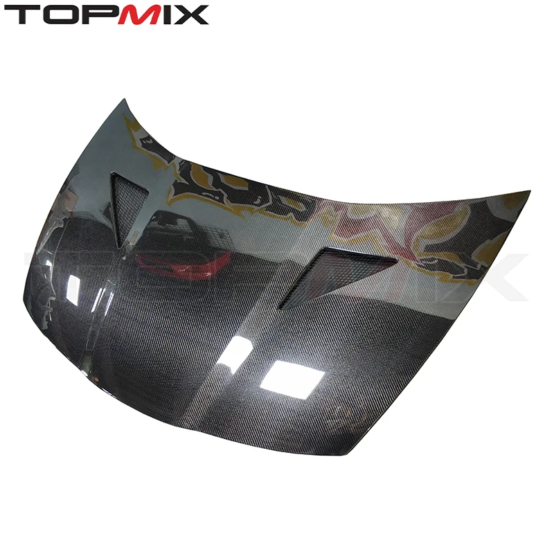 Фото Карбоновый капот для Honda Civic Type-R FN2 2007-2010 — высококачественный карбон, специально для данной модели автомобиля №3