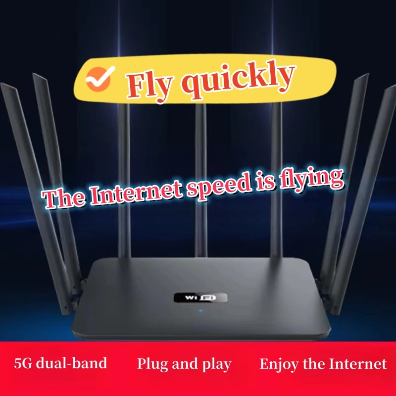

Dual-Band 5G Gigabit Home High-Speed Router Good WIFI Signal King Piercing The Wall