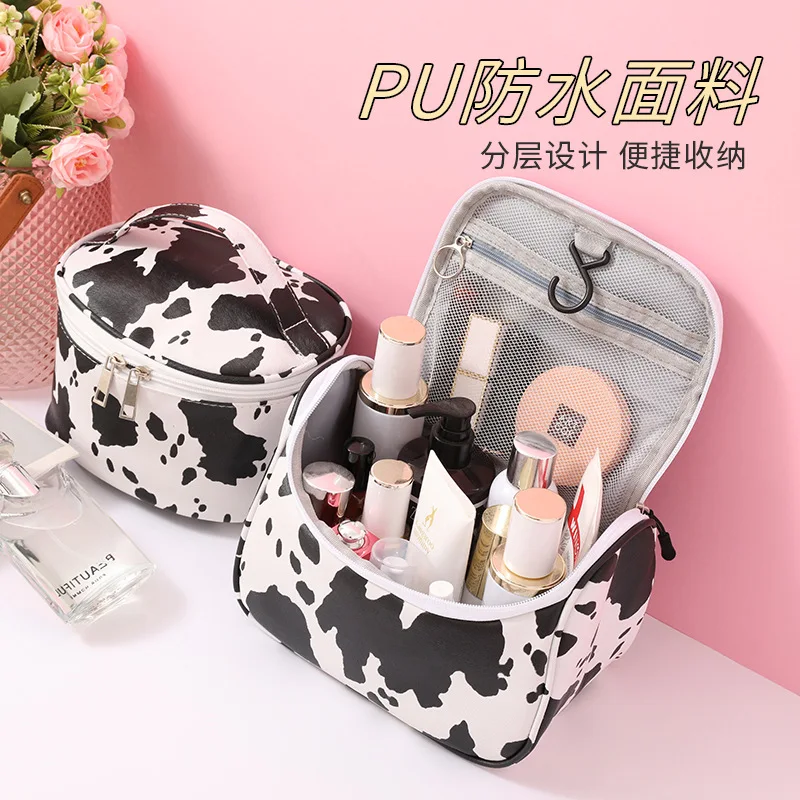 

Makeup Bag Women Portable Large Capacity New Cute Waterproof Cosmetics Storage Bag Travel Carry Hanging Bathroom Wash Bag