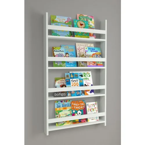 

4 shelves 120x70 cm Montessori Bookcase Educational Child Library White