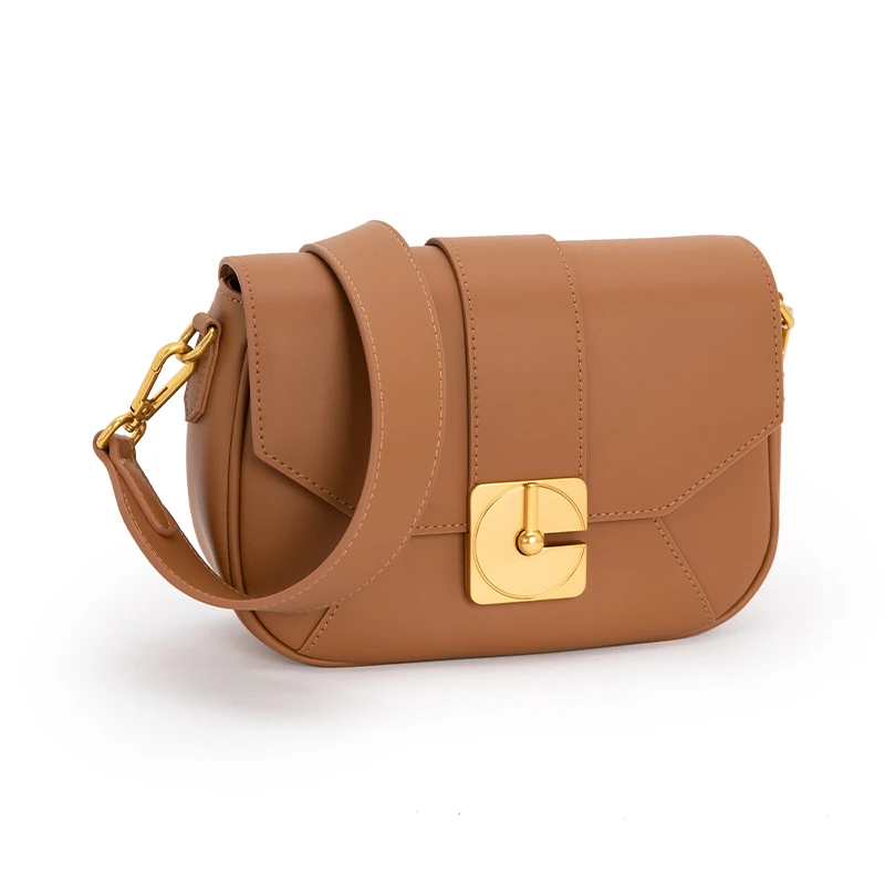 

VENOF 2023 New Trendy Women's Leather Fashion All-match Shoulder Crossbody Bags Commute Messenger Saddle For Ladies Handbag