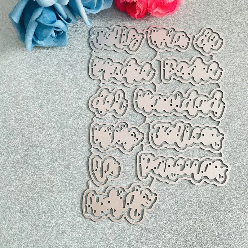 Испанское слово ежедневное украшение фразой металлические высекальные штампы