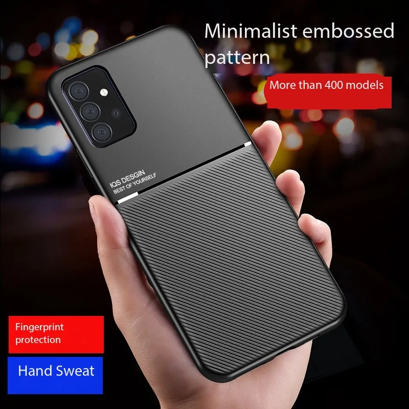 

Роскошный Магнитный кожаный чехол для Samsung Galaxy S30 23 22 21 20 11 10 Pro FE, текстурная пластина, противоударный чехол для телефона