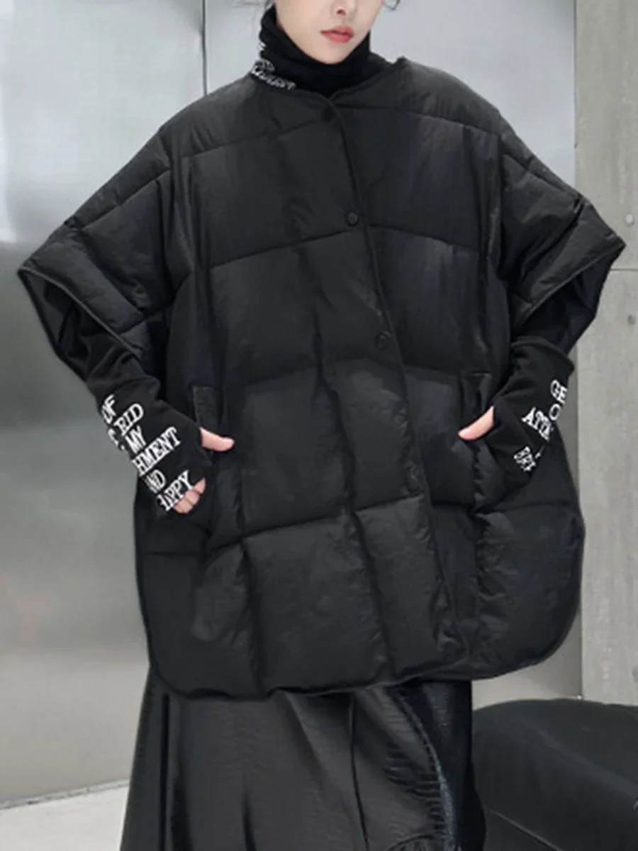 CHICEVER однотонный свободный однобортный теплый жилет для женщин с круглым