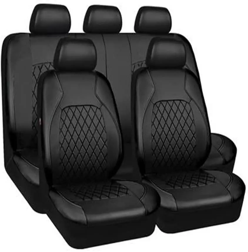 

Кожаные чехлы для автомобильных сидений, полный комплект, совместимы с подушками безопасности, универсальные, подходят для большинства авт...