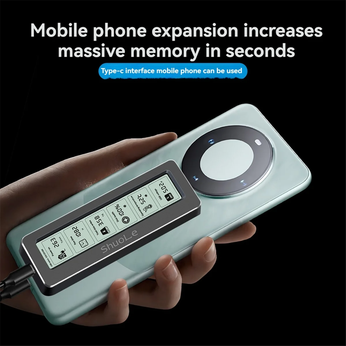 SHuoLe M. 2 NVME/NGFF Корпус SSD с двумя протоколами и экраном дисплея Интеллектуальное