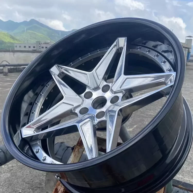 

passenger car wheels Custom 1 piece forged alloy five spoke deep dish wheels 17 18 19 20 21 22 inch PCD 5x112 5x120