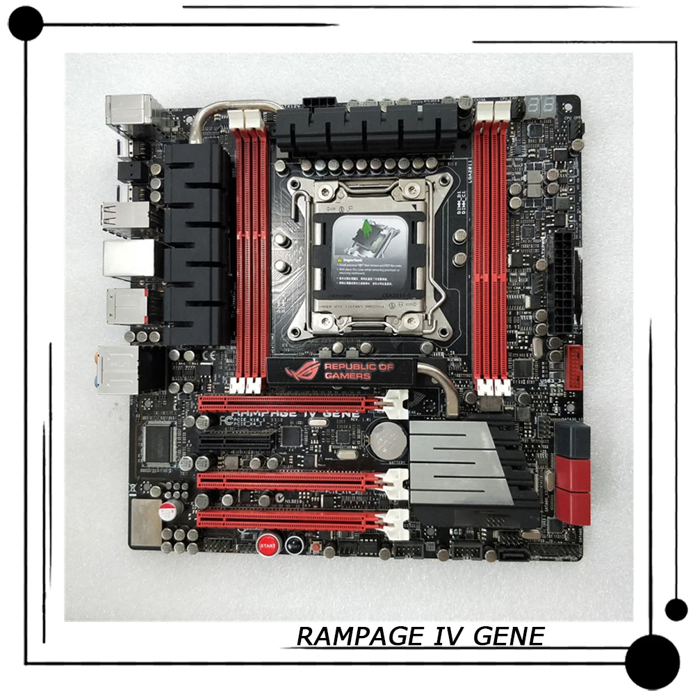 

Материнская плата RAMPAGE IV GENE R4G для настольного компьютера ASUS uATX Intel X79 LGA 2011 Core i7 DDR3 Высокое качество полностью протестировано Быстрая доставк...