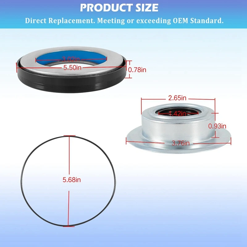 Комплект вакуумных уплотнений кулака переднего моста и внешних трубок для Ford F250