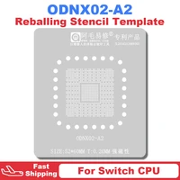 amaoe odnx02 a2 bga reballing stencil template for switch cpu game player pin solder tin plant net square hole ic chip chipset