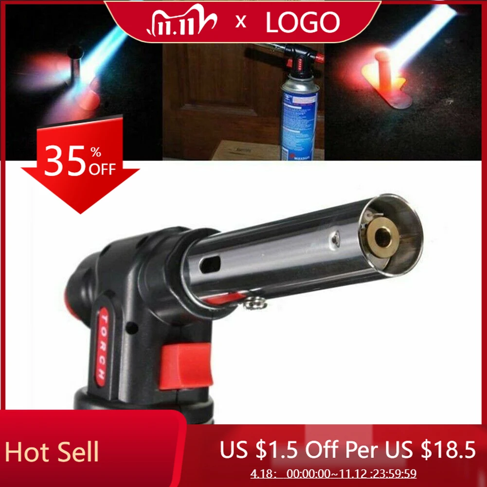 

Portable Gas Burner Flamethrower Gas Torch Butane Burner Welding Gas Torch Tourist Burner Torch Flame Gun Brazing Flamethrower