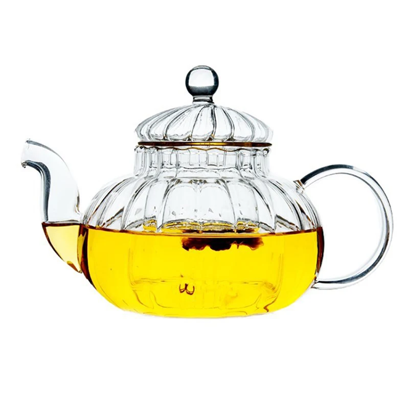 

Glass Teapot Stovetop Safe, Clear Teapot With Removable Infuser, Tea Kettle, Loose Leaf And Blooming Tea Maker