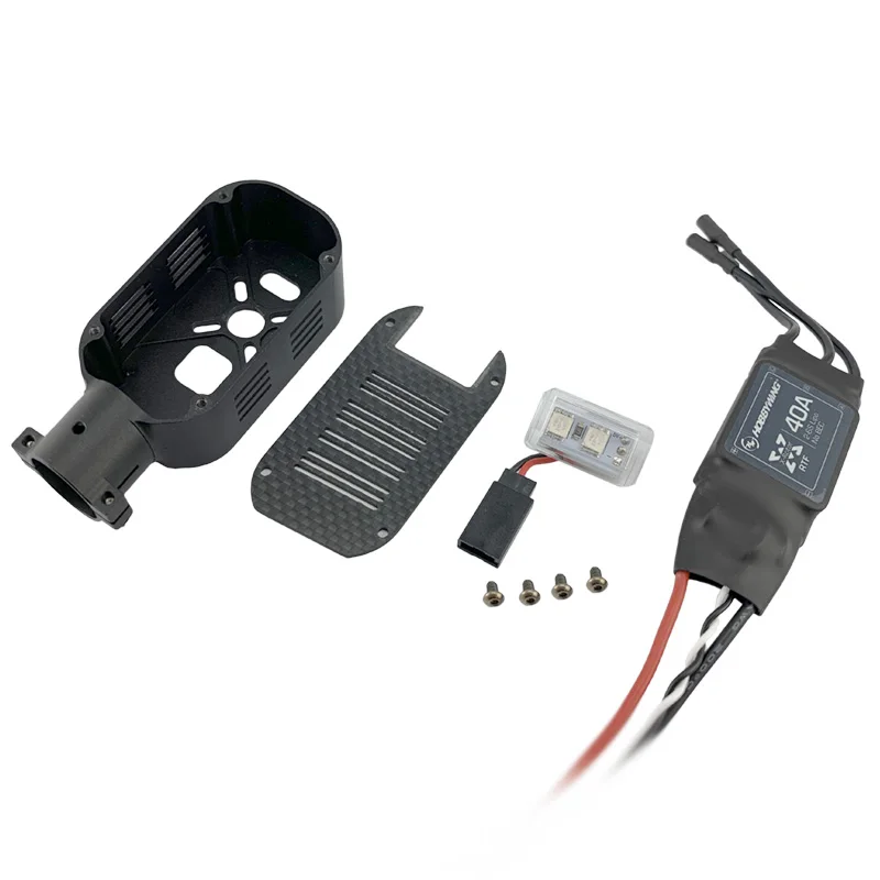 

D18 Aluminum Motor Mount Seat with LED Light and 40A ESC for 18MM Carbon Fiber Tube Arm Drone