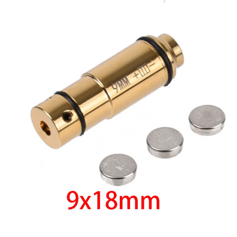 

Tactical Training Laser Bullet 9mm Bore Sight Dry Firing Snap Caps .38spl .380ACP .40 .45ACP Hunting Red Dot Laser Boresighter