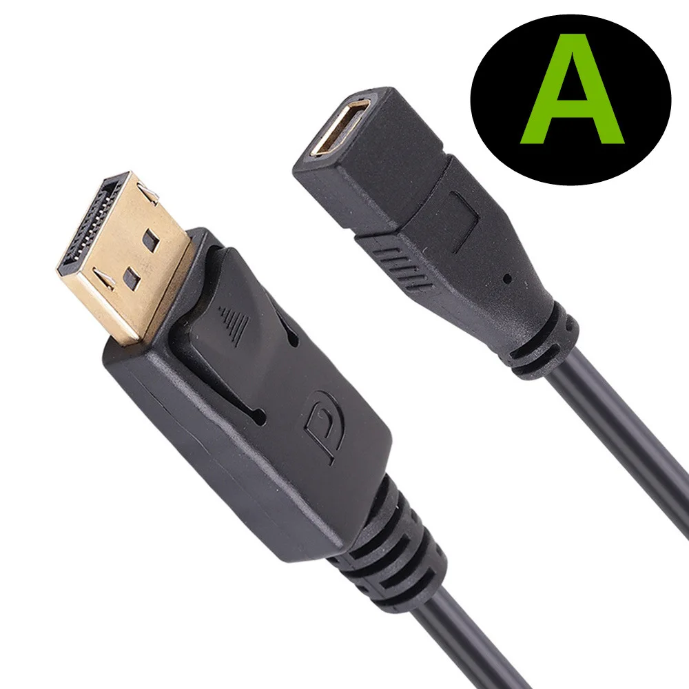 Кабель Mini DisplayPort с прямоугольным 90 градусов 4K при 60 Гц 2K 144 кабель DP папа-мама