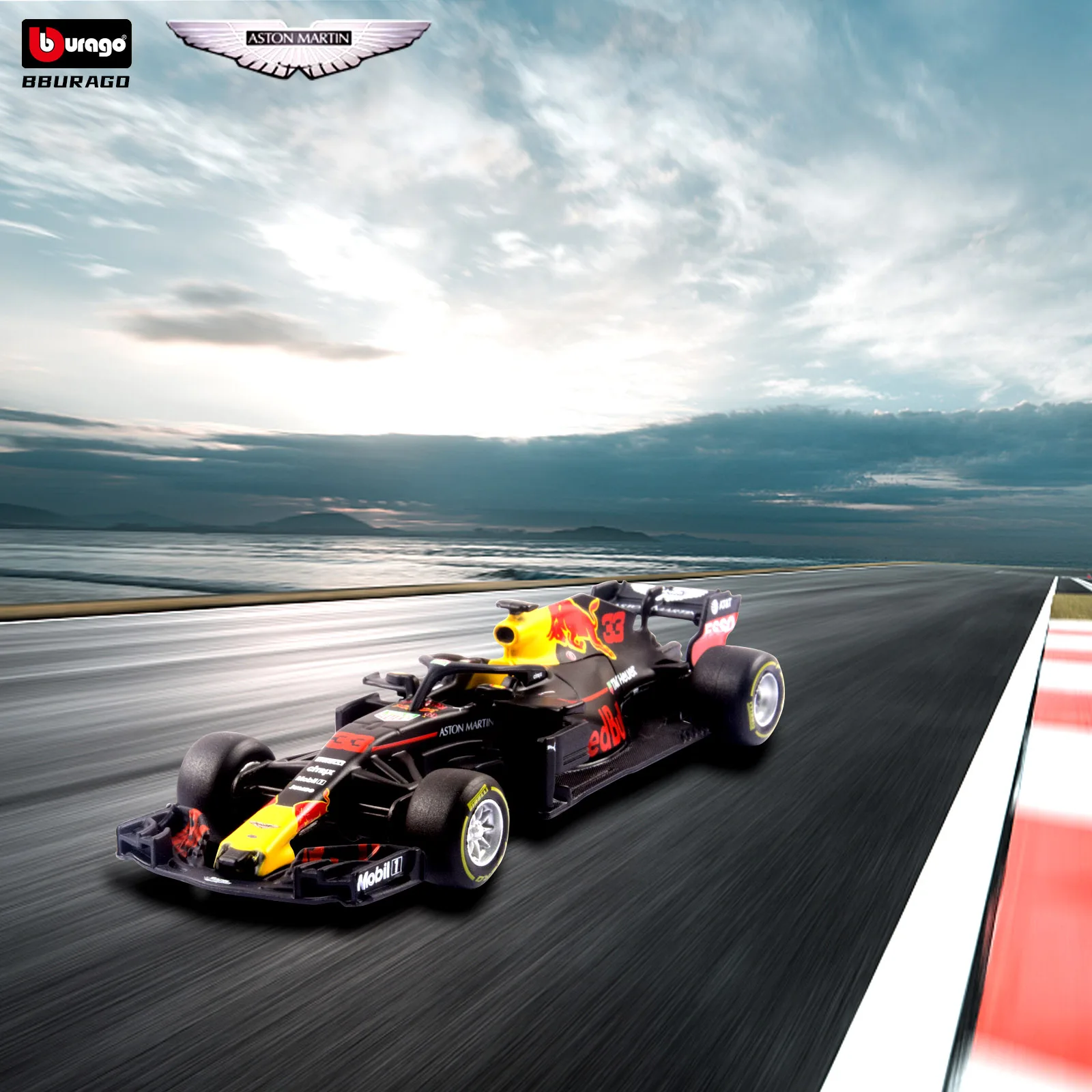 Модель автомобиля из сплава под давлением Bburago 1:43 модель F1 Команда Red Bull гоночная