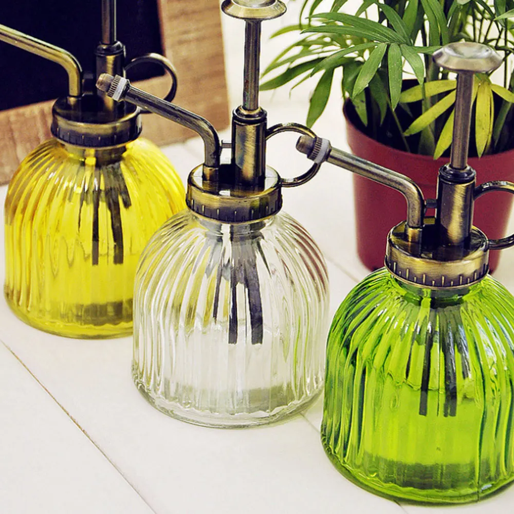 

Plant Flower Glass Watering Can Garden Watering Can Plant Atomizer Watering with Pump Water Tank Bottle Spray Irrigation Tools