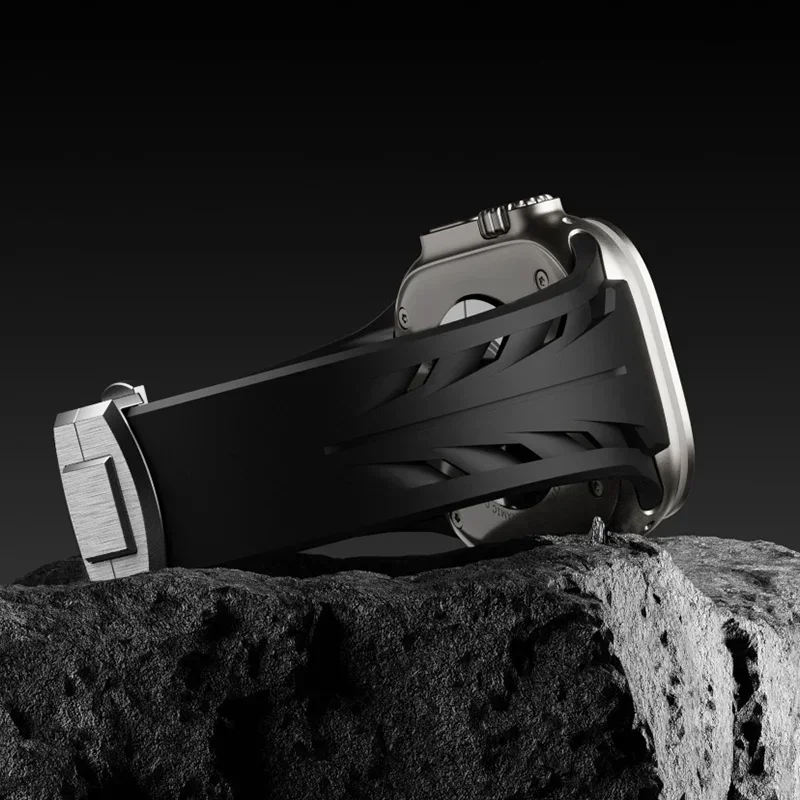 Ремешок силиконовый ультратонкий для Apple Watch Премиум браслет Iwatch Ultra 2 1 49 мм Series 9 8 7