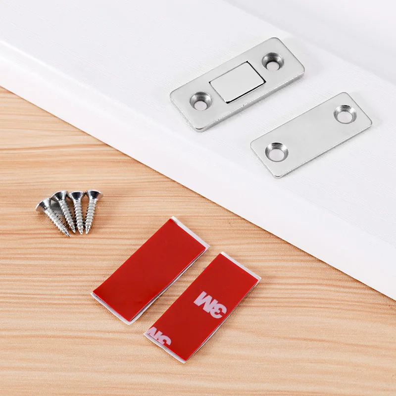 

Strong Magnetic Cabinet Catches Magnet Door Stops Hidden Door Closer With Screws Ultra Thin Cabinet Catch Latch