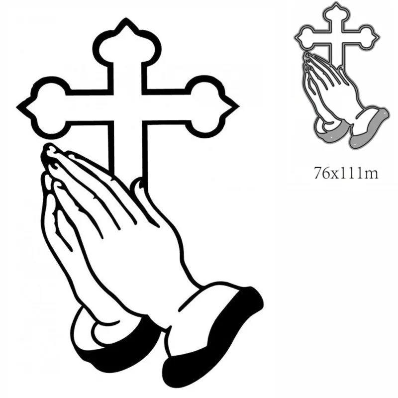Металлические штампы для вырезания форма украшения Иисуса Круз скрапбукинга
