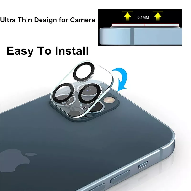 2PCS Camera Len Glass For iPhone 11 Pro 13 12 Pro Max Tempered Glass Screen Protector For iPhone 11Pro Max Protective Glass Film