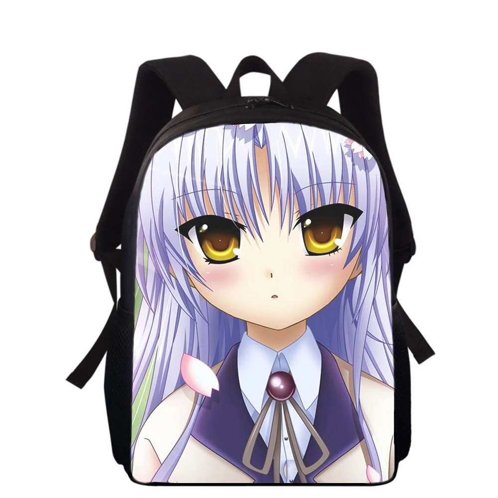 Angel Beats Tachibana Kanade 15” 3D Print Kids Backpack Primary School Bags for Boys Girls Back Pack Students School Book Bags