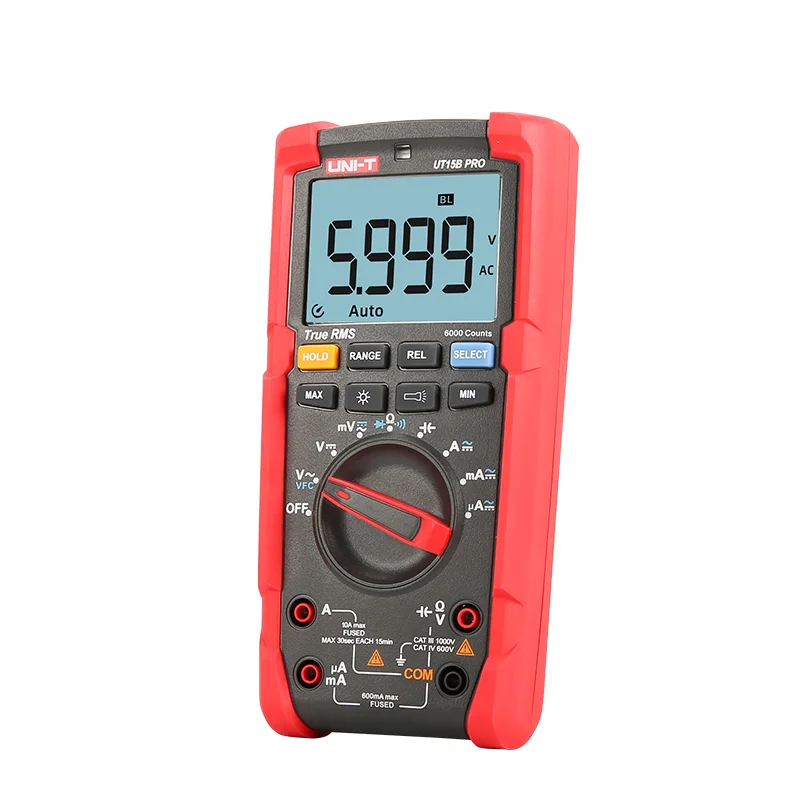 

UNI-T UT15B PRO UT17B PRO UT18B PRO True RMS Multimeter Substitute For Fluke 15B+ 17B+ 18B+,Capacitor Resistor Meter Anti-burn.