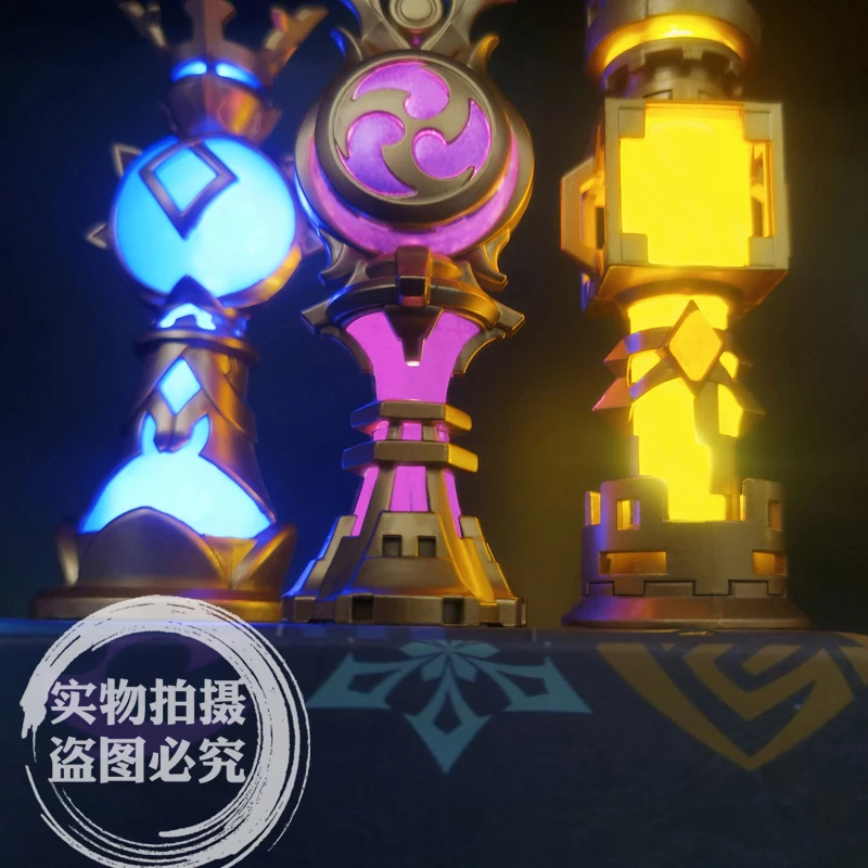 Фото Genshin Impact Mavuika Beelzebul Zhong Li Barbatos Gnosis Plural Gnoses Аниме Косплей Люминесцентный Металлический Ночник Подвеска №3