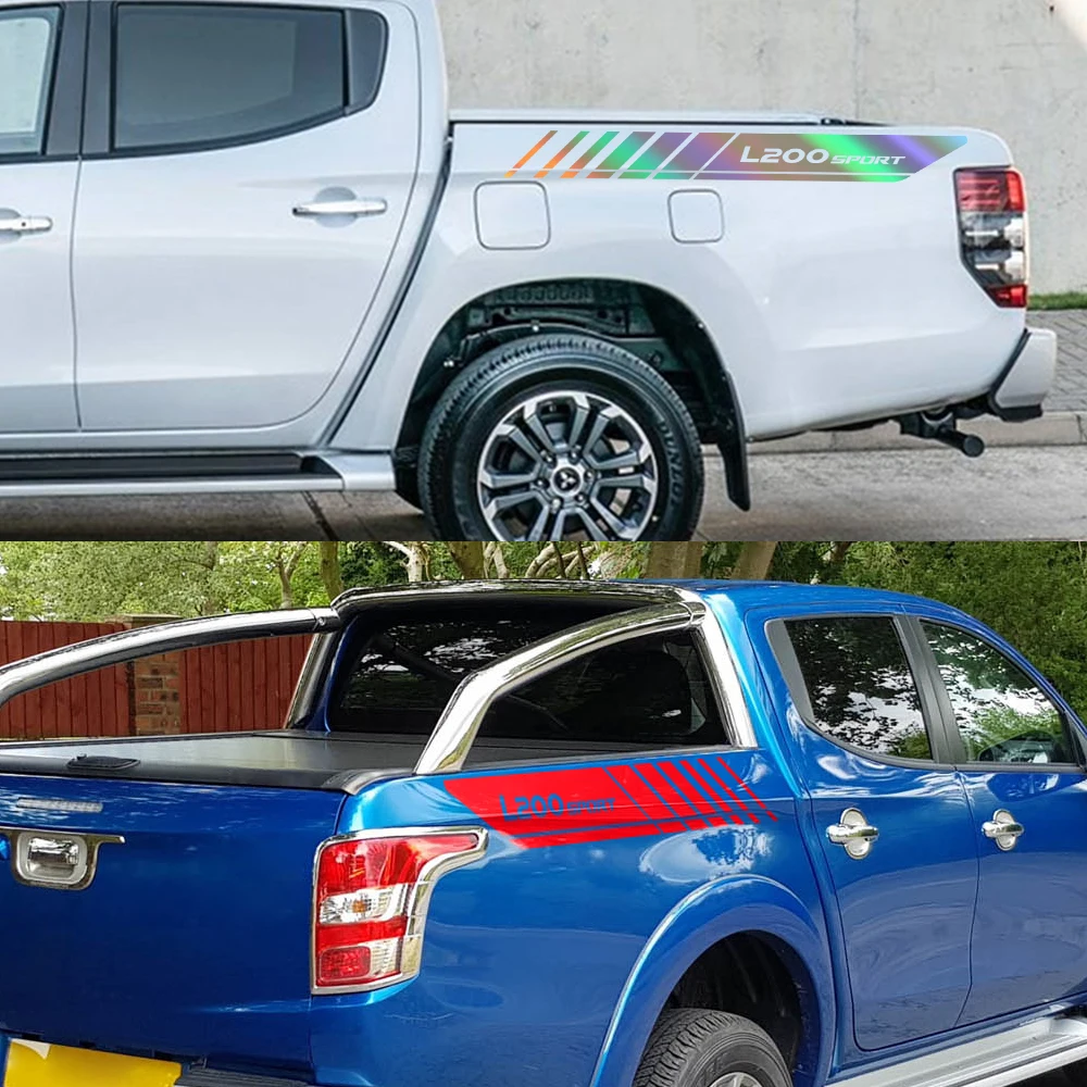Боковые наклейки для заднего багажника пикапа Mitsubishi L200 Triton автомобильные