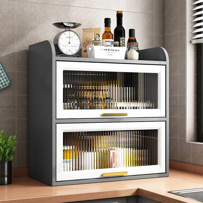 Буфетный шкаф кухонный шкафчик современные полки буфет витрина