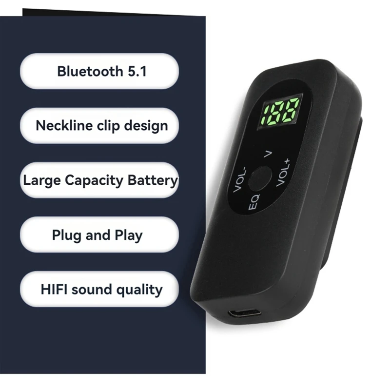 5.1 Bluetooth-приемник адаптер петличный для наушников динамики автомобильная
