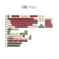 gmk poke keycaps pbt dye sublimation mechanical keyboards key cap 142 keys cherry profile for mx switch gh6064688487104108