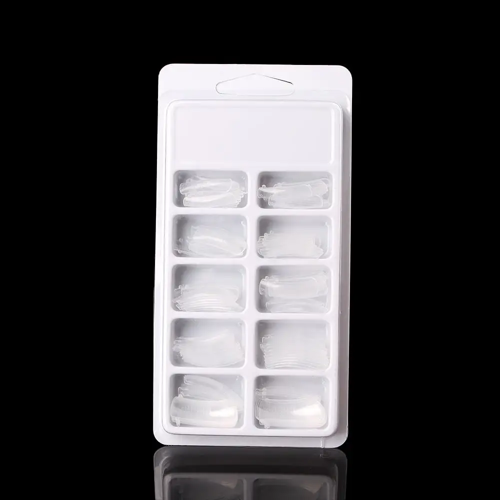 

100Pcs Clip Finger Quick Forms Mold Nail Art Extension UV Builder Tips