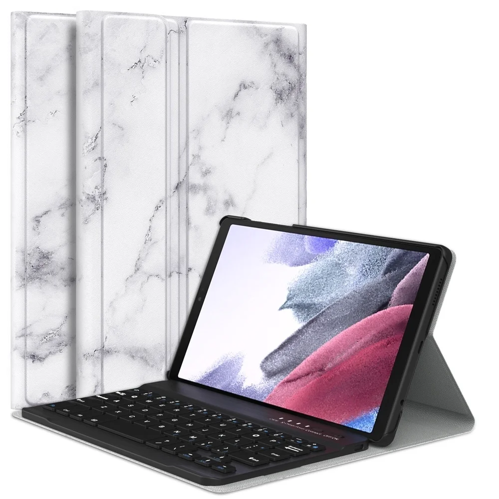 

Чехол с клавиатурой для Samsung Galaxy Tab A7 Lite 8,7 2021(SM-T225/T220), чехол для планшета из ПУ со съемной беспроводной крышкой