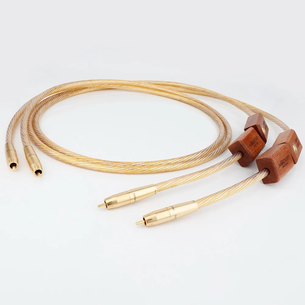 Nordost ODIN 2 Gold Hifi  RCA Audio Cable XLR Balance Line8N OFC Gold Plated Reference With RCA XLR Plug For Amplifier