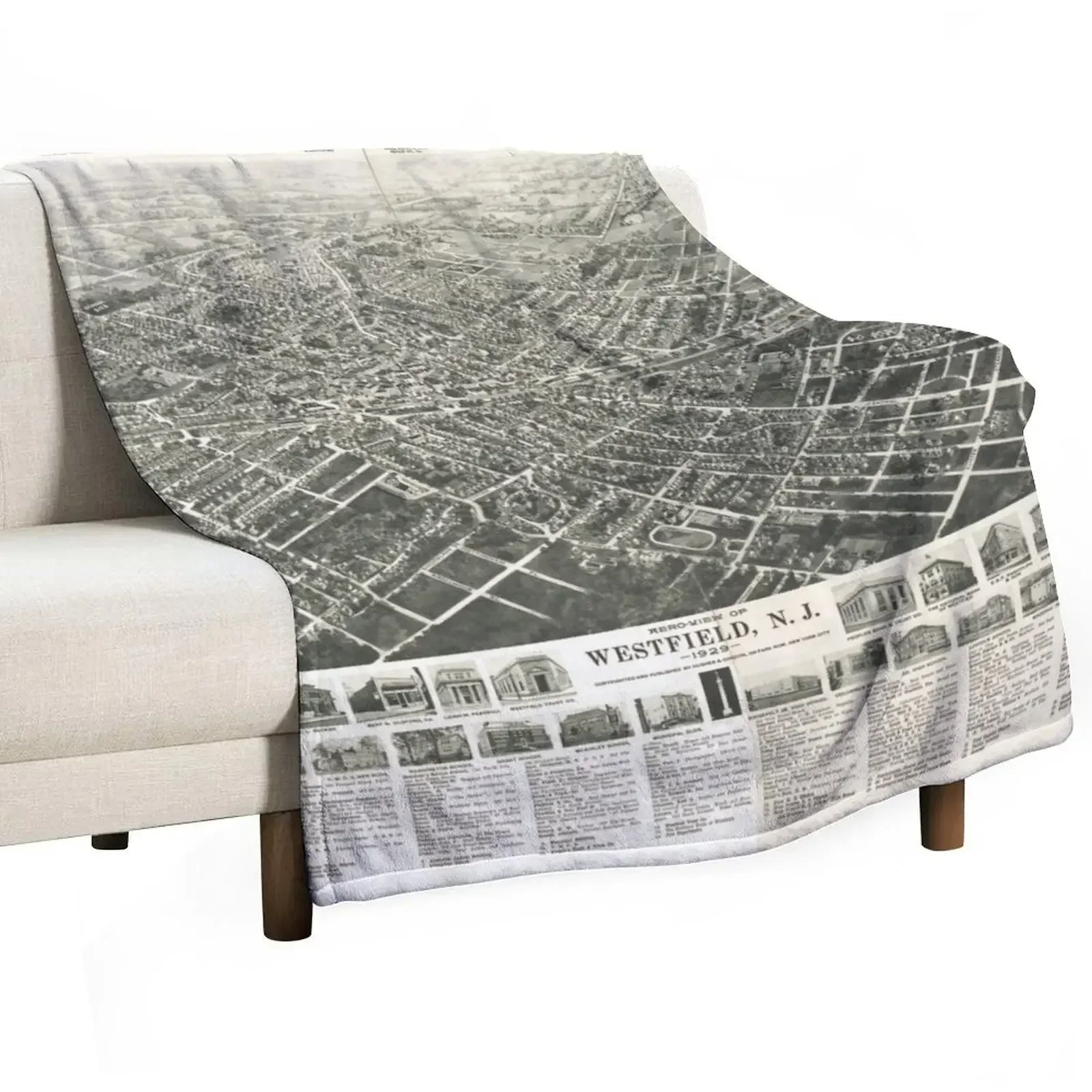 Westfield Нью-Джерси (1929) Плед Теплые свободные фланелевые теплые зимние одеяла