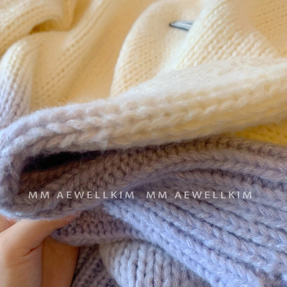 Ader error Gradient Short Waist Sweater Men's and Women's Autumn Winter Design Feel Small Loose Couple Slouchy Style T-Shirt