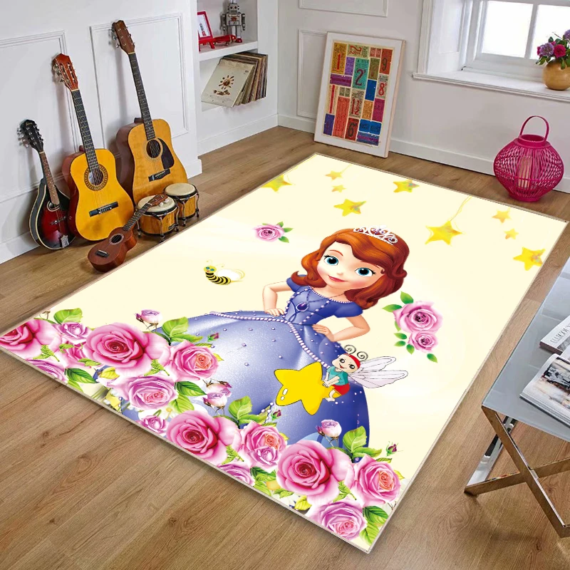 Детский коврик Принцессы Disney прикроватная тумба для гостиной спальни ванной