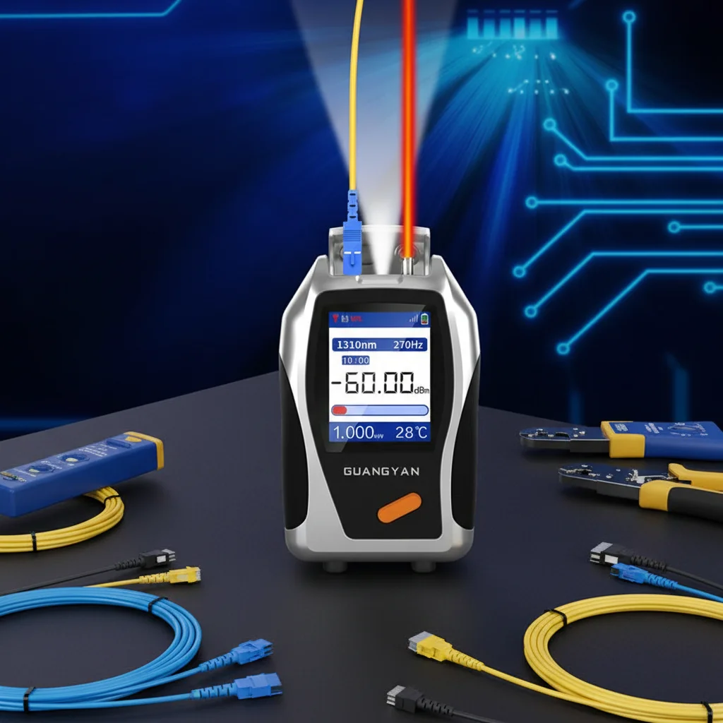 Фото Оптический тестер FTTH OEM/ODM Y9-D0500 «Все в одном» (OPM+VFL) с InGaAs-зондом 850-1700 нм, разъемы FC/SC/ST, гарантия 3 года №2