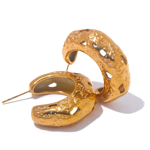 Серьги-кольца Yhpup из нержавеющей стали