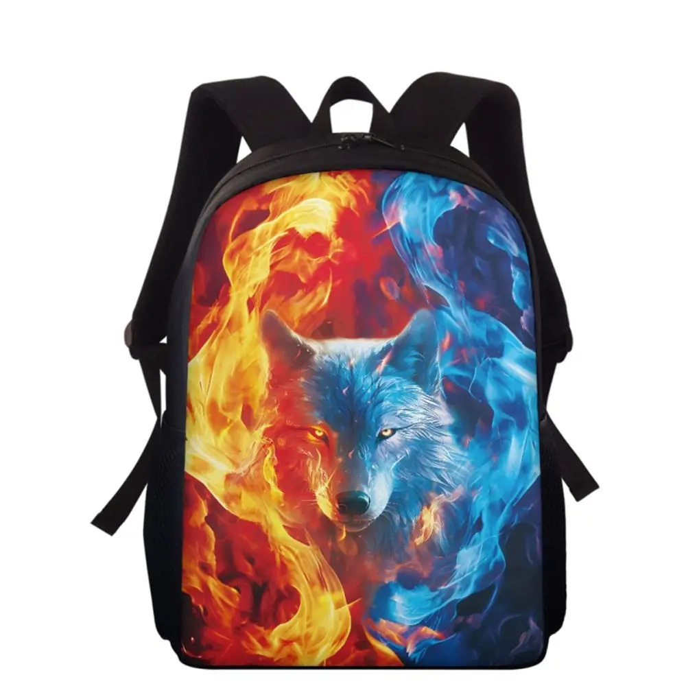 

Customized Children's Zipper Waterproof Multi-functional Travel Notebook Bag, Student Learning Supplies Backpack, A Firewolf