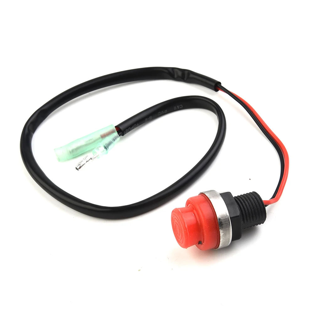 

1x Outboard Engine Start Stop Switch Keyless Push Button Boat Marine Yacht Round Push Button Switch ,with 45cm/17.72inch Wire.